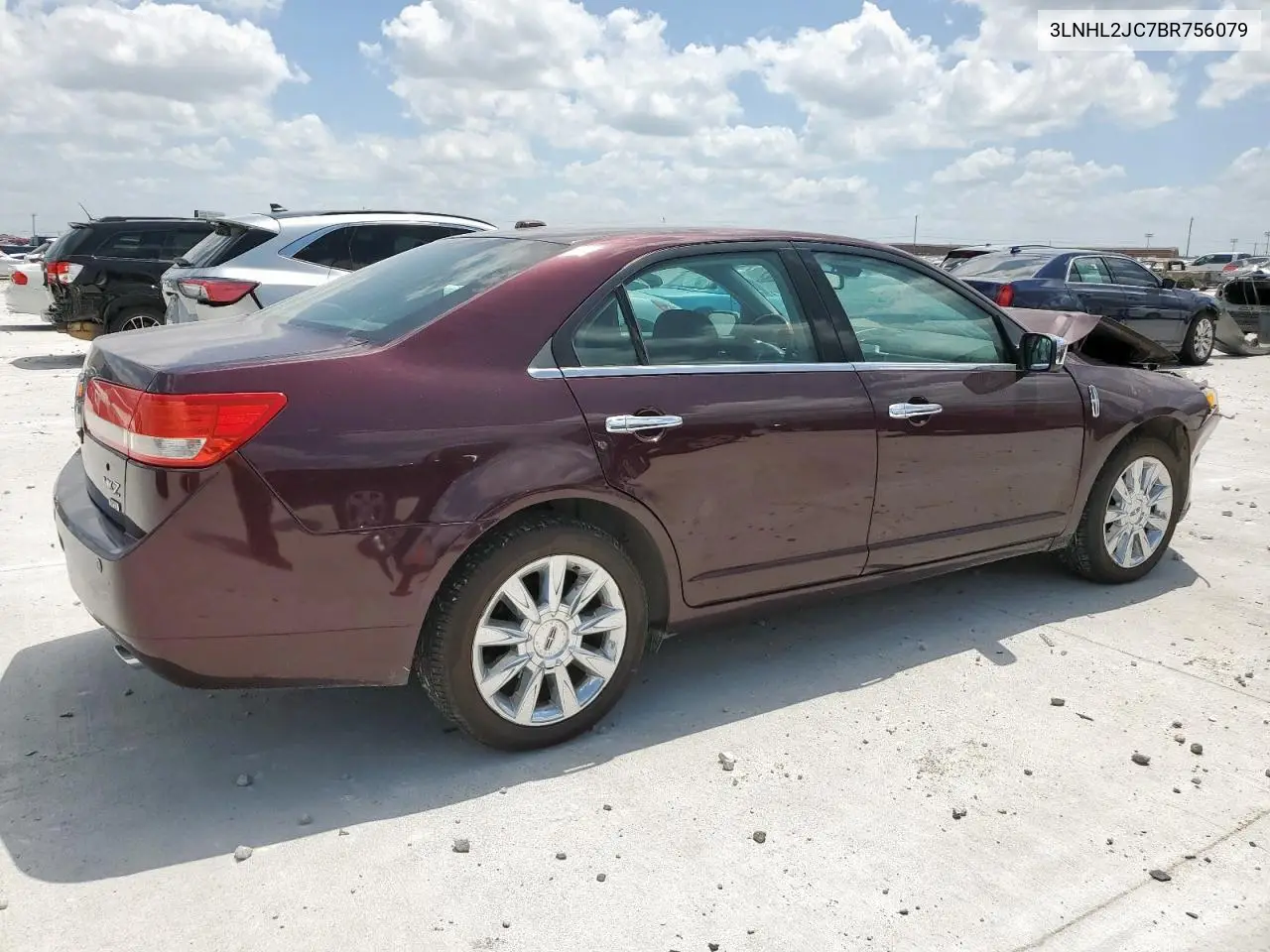 2011 Lincoln Mkz VIN: 3LNHL2JC7BR756079 Lot: 62223295