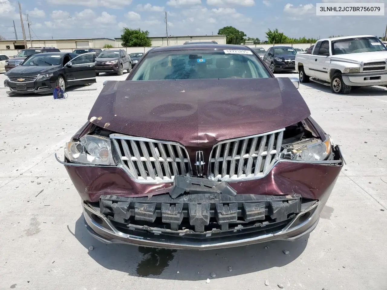 2011 Lincoln Mkz VIN: 3LNHL2JC7BR756079 Lot: 62223295