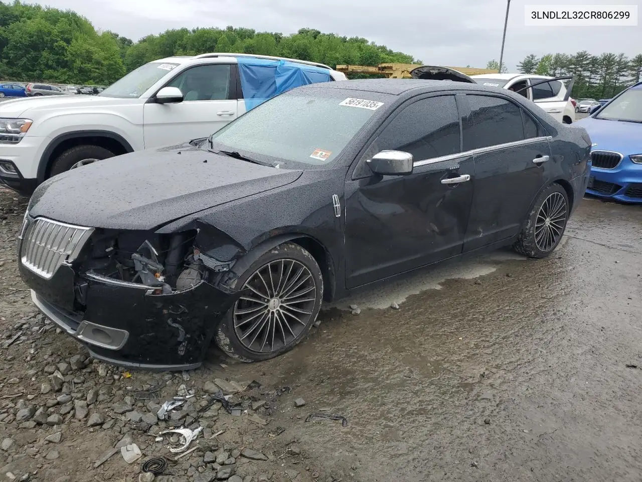 2012 Lincoln Mkz Hybrid VIN: 3LNDL2L32CR806299 Lot: 56191035