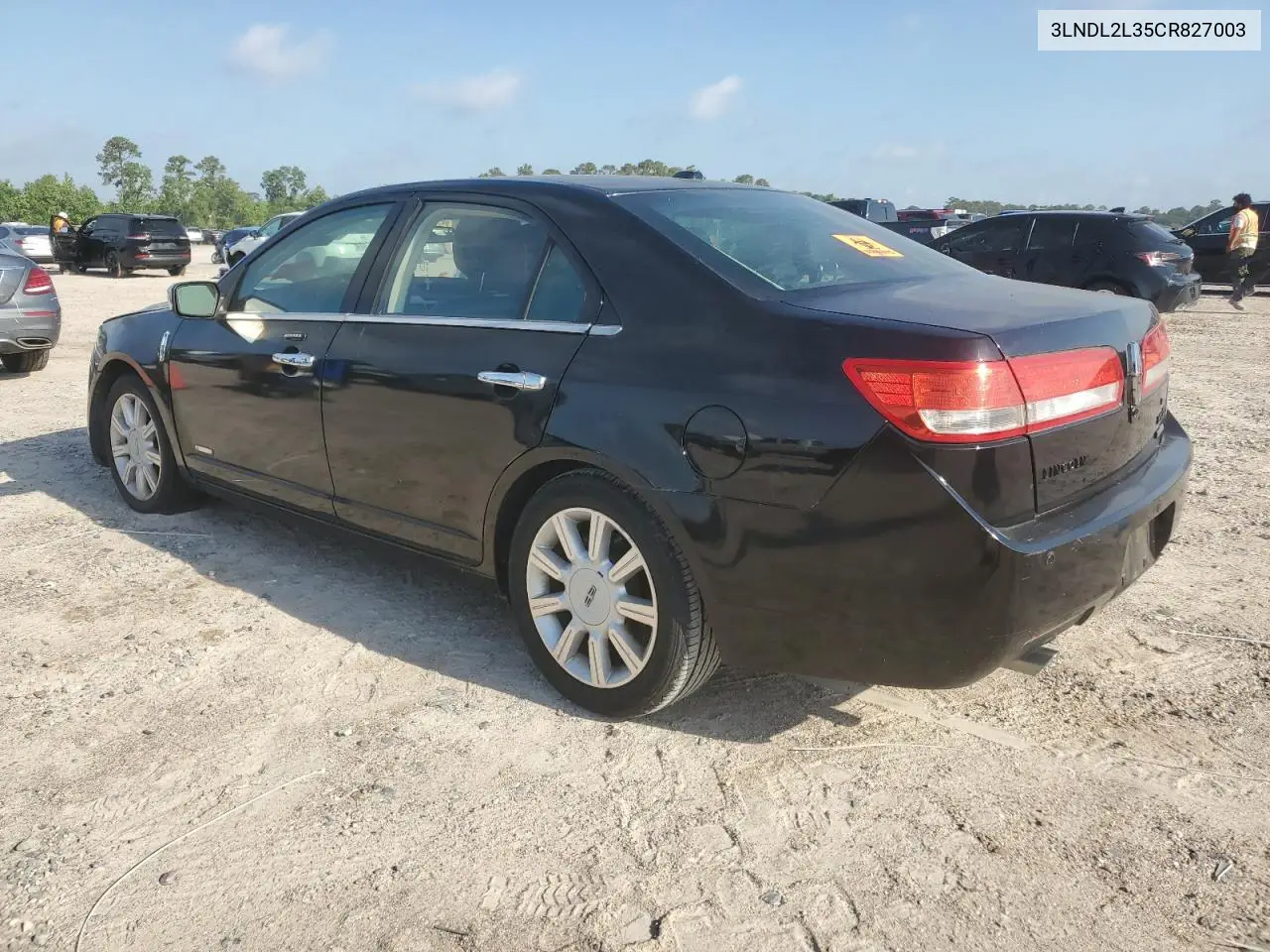 2012 Lincoln Mkz Hybrid VIN: 3LNDL2L35CR827003 Lot: 56524955
