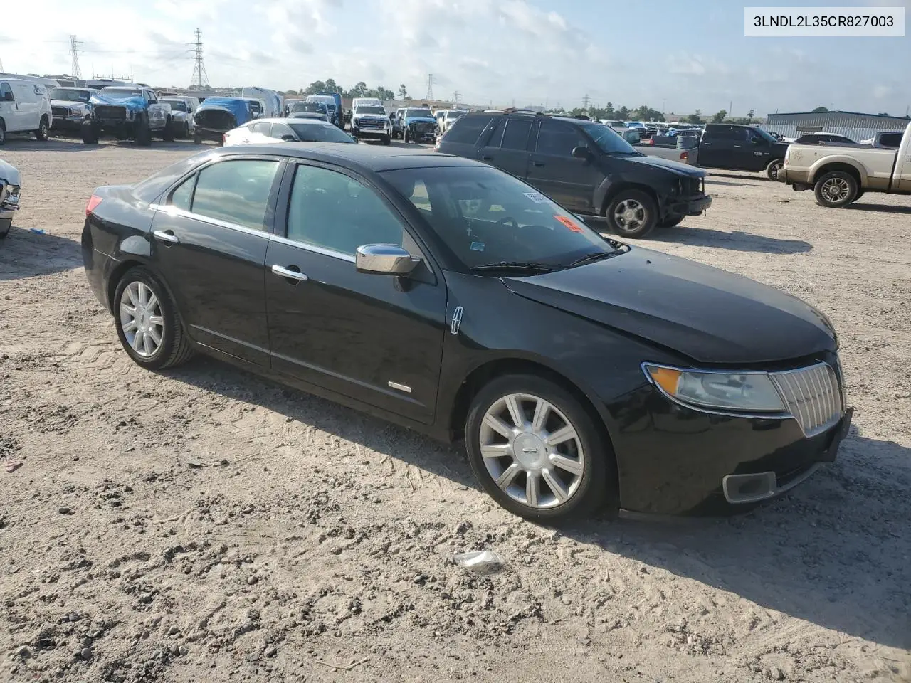 2012 Lincoln Mkz Hybrid VIN: 3LNDL2L35CR827003 Lot: 56524955
