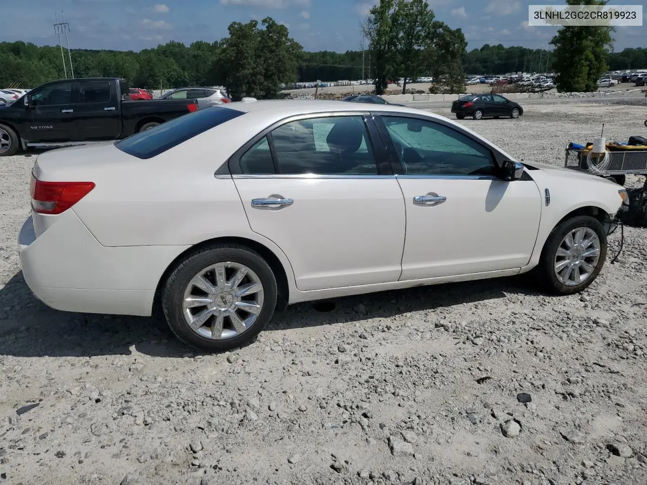 2012 Lincoln Mkz VIN: 3LNHL2GC2CR819923 Lot: 62001135