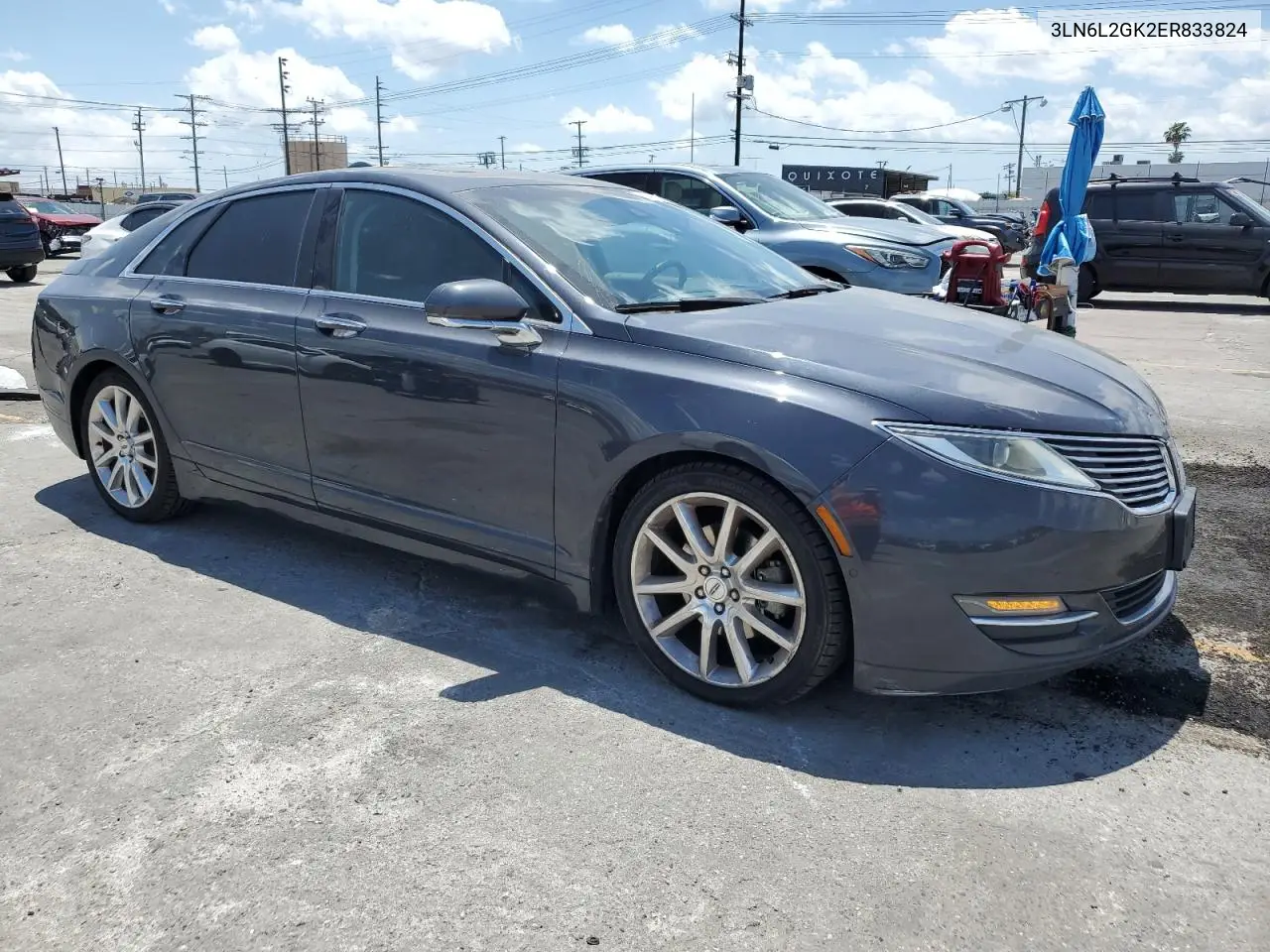 2014 Lincoln Mkz VIN: 3LN6L2GK2ER833824 Lot: 56428675