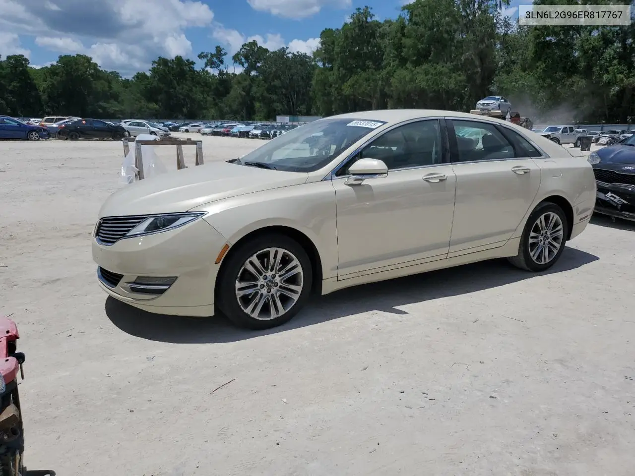 2014 Lincoln Mkz VIN: 3LN6L2G96ER817767 Lot: 56537015