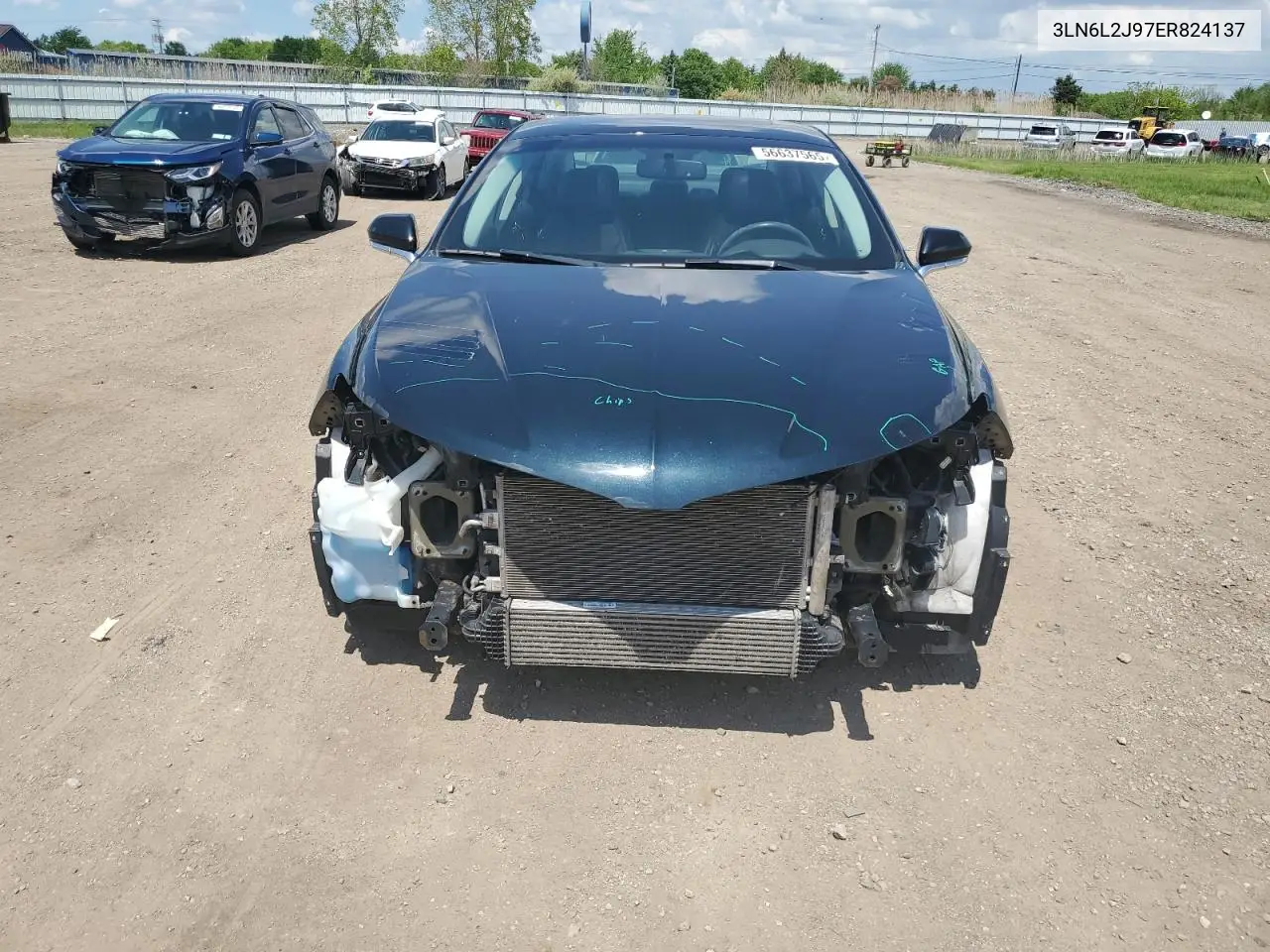 2014 Lincoln Mkz VIN: 3LN6L2J97ER824137 Lot: 56637565