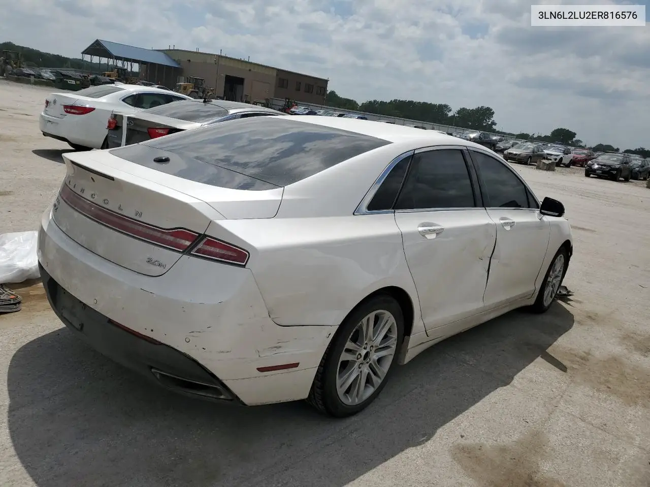 2014 Lincoln Mkz Hybrid VIN: 3LN6L2LU2ER816576 Lot: 57030235