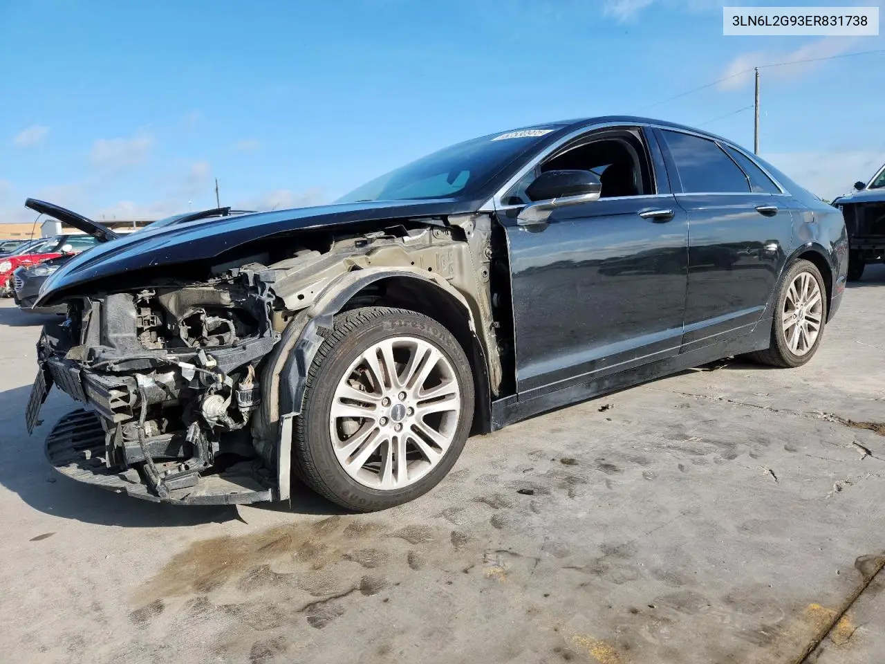 2014 Lincoln Mkz VIN: 3LN6L2G93ER831738 Lot: 62530905