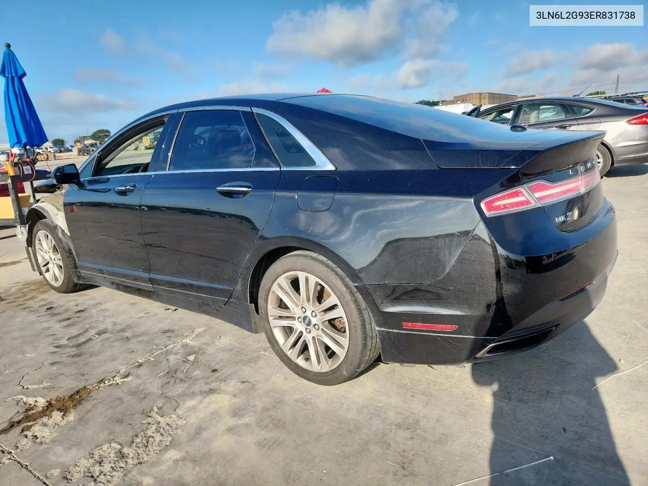 2014 Lincoln Mkz VIN: 3LN6L2G93ER831738 Lot: 62530905
