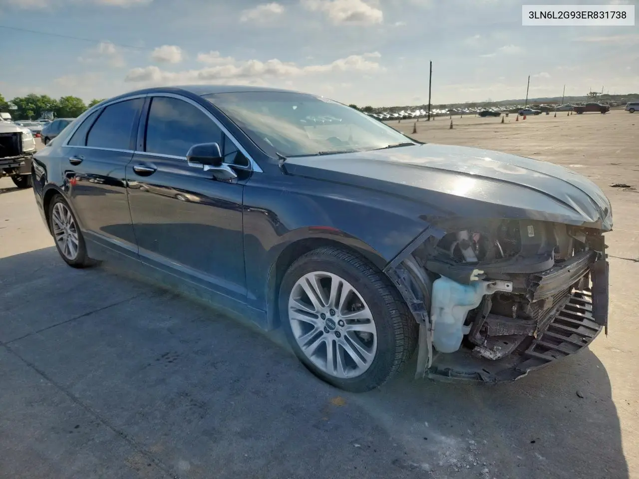 2014 Lincoln Mkz VIN: 3LN6L2G93ER831738 Lot: 62530905