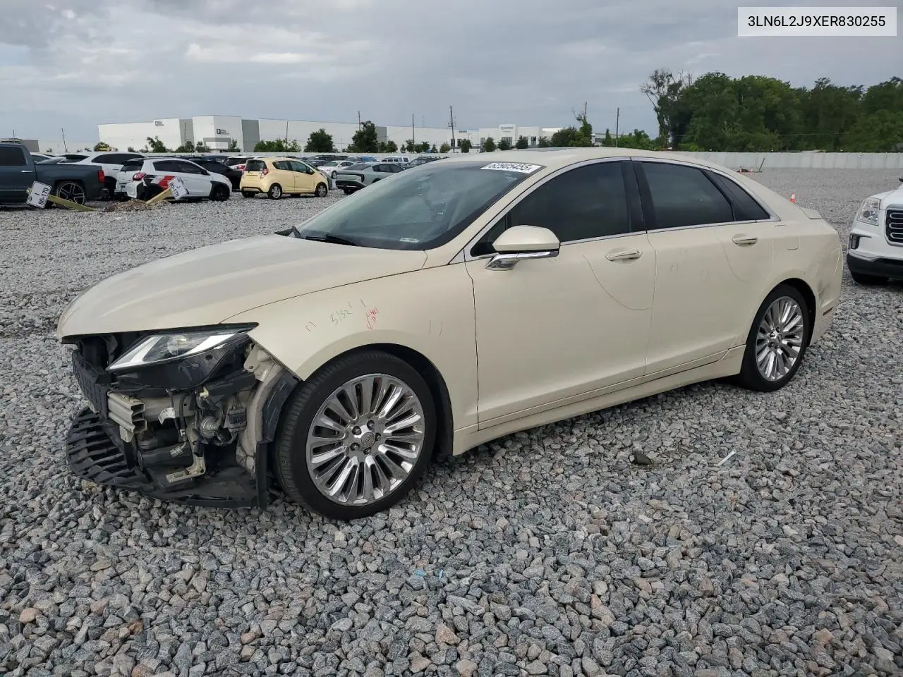 2014 Lincoln Mkz VIN: 3LN6L2J9XER830255 Lot: 62905455