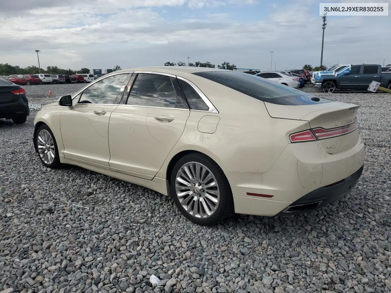 2014 Lincoln Mkz VIN: 3LN6L2J9XER830255 Lot: 62905455