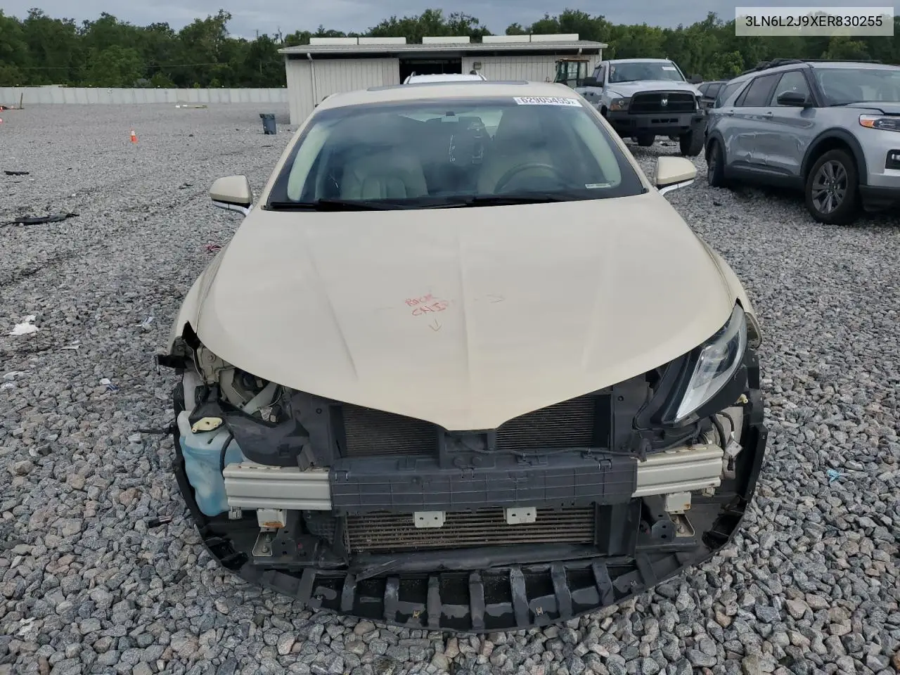 2014 Lincoln Mkz VIN: 3LN6L2J9XER830255 Lot: 62905455