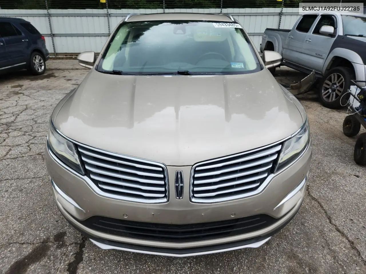 2015 Lincoln Mkc VIN: 5LMCJ1A92FUJ22785 Lot: 59433485