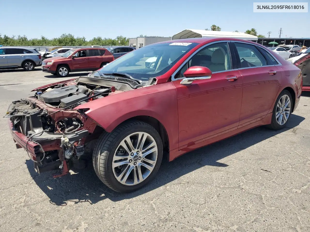 2015 Lincoln Mkz VIN: 3LN6L2G95FR618016 Lot: 62378435