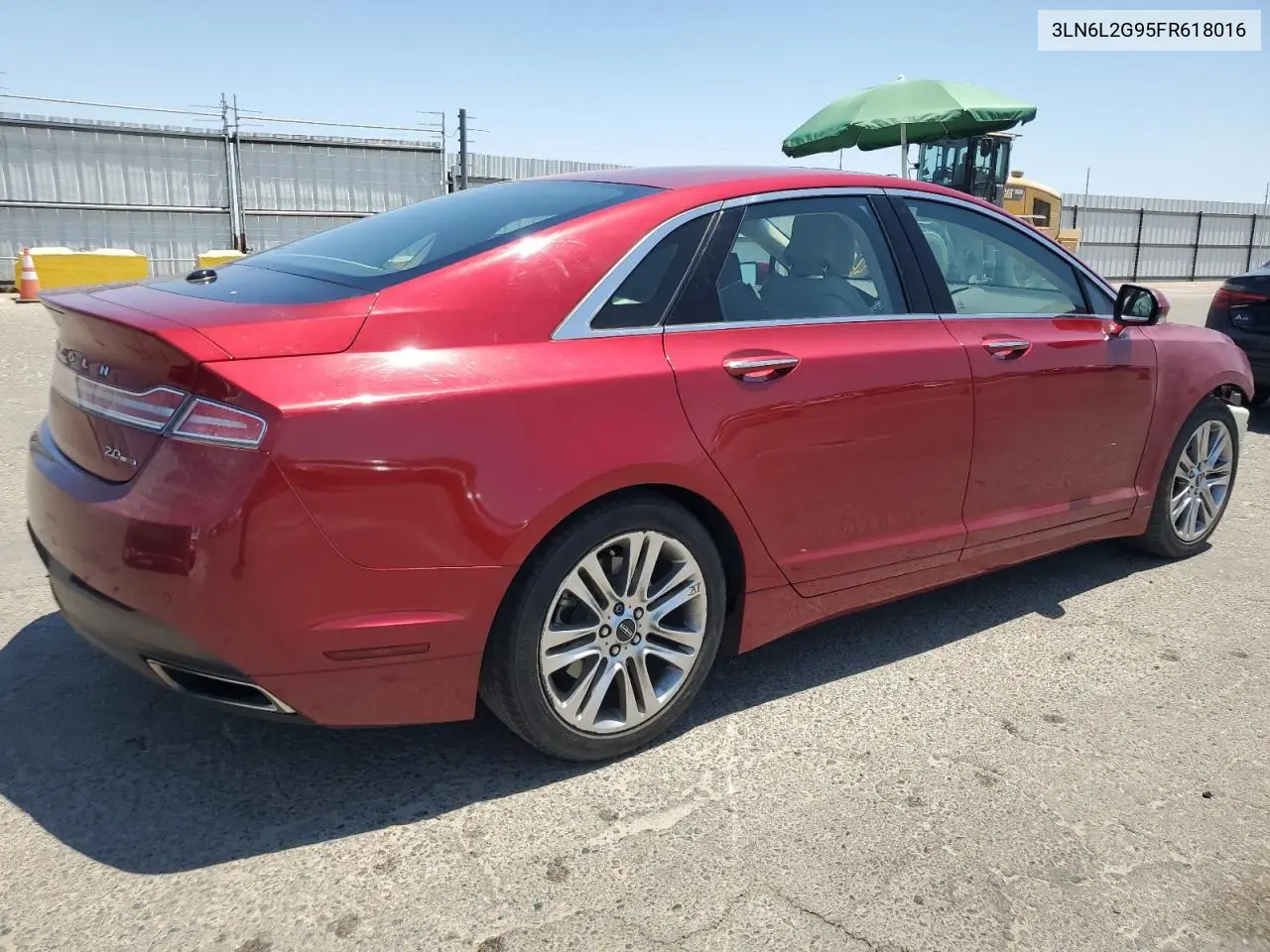 2015 Lincoln Mkz VIN: 3LN6L2G95FR618016 Lot: 62378435