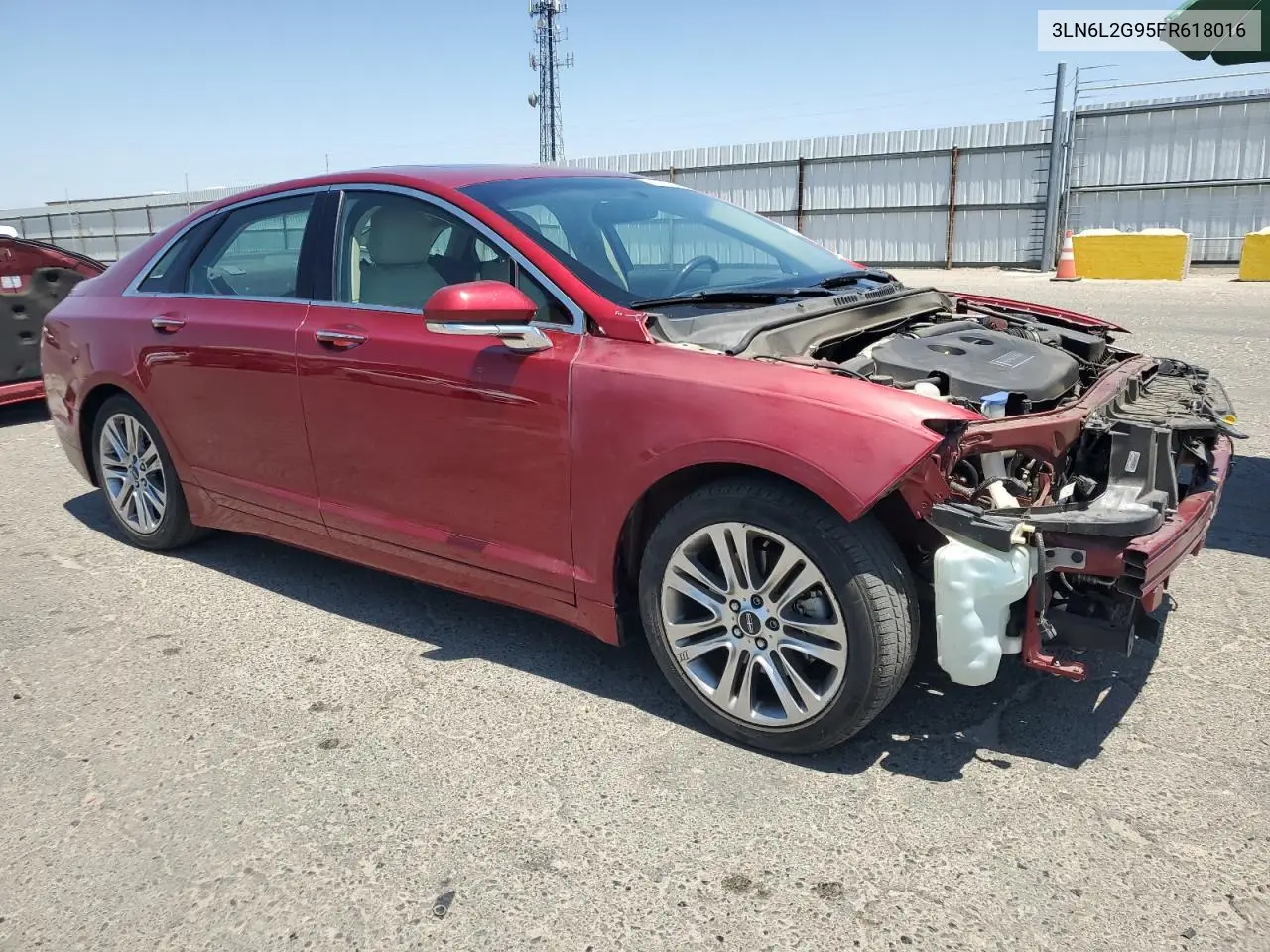2015 Lincoln Mkz VIN: 3LN6L2G95FR618016 Lot: 62378435