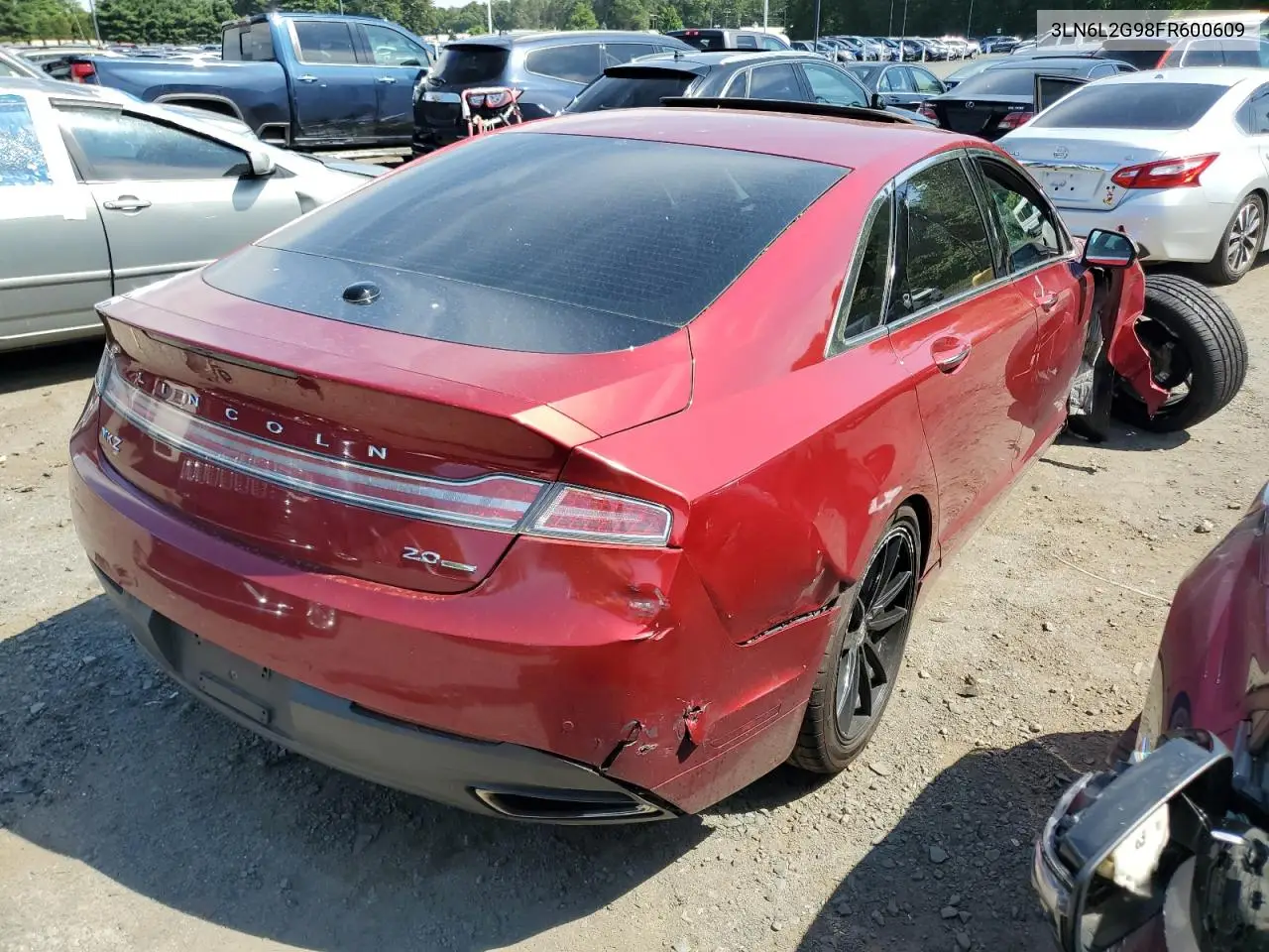 2015 Lincoln Mkz VIN: 3LN6L2G98FR600609 Lot: 62648325