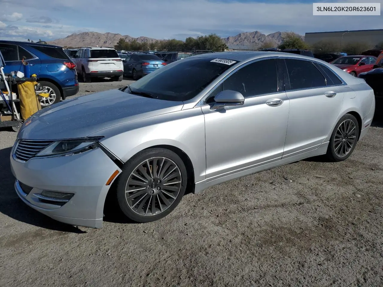 2016 Lincoln Mkz VIN: 3LN6L2GK2GR623601 Lot: 43823305