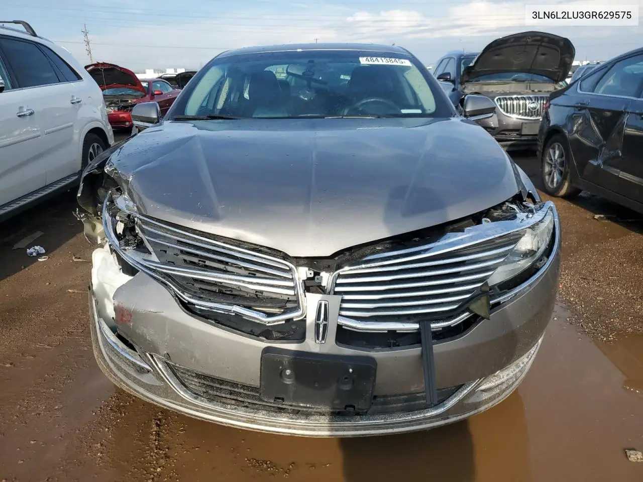 2016 Lincoln Mkz Hybrid VIN: 3LN6L2LU3GR629575 Lot: 48413845