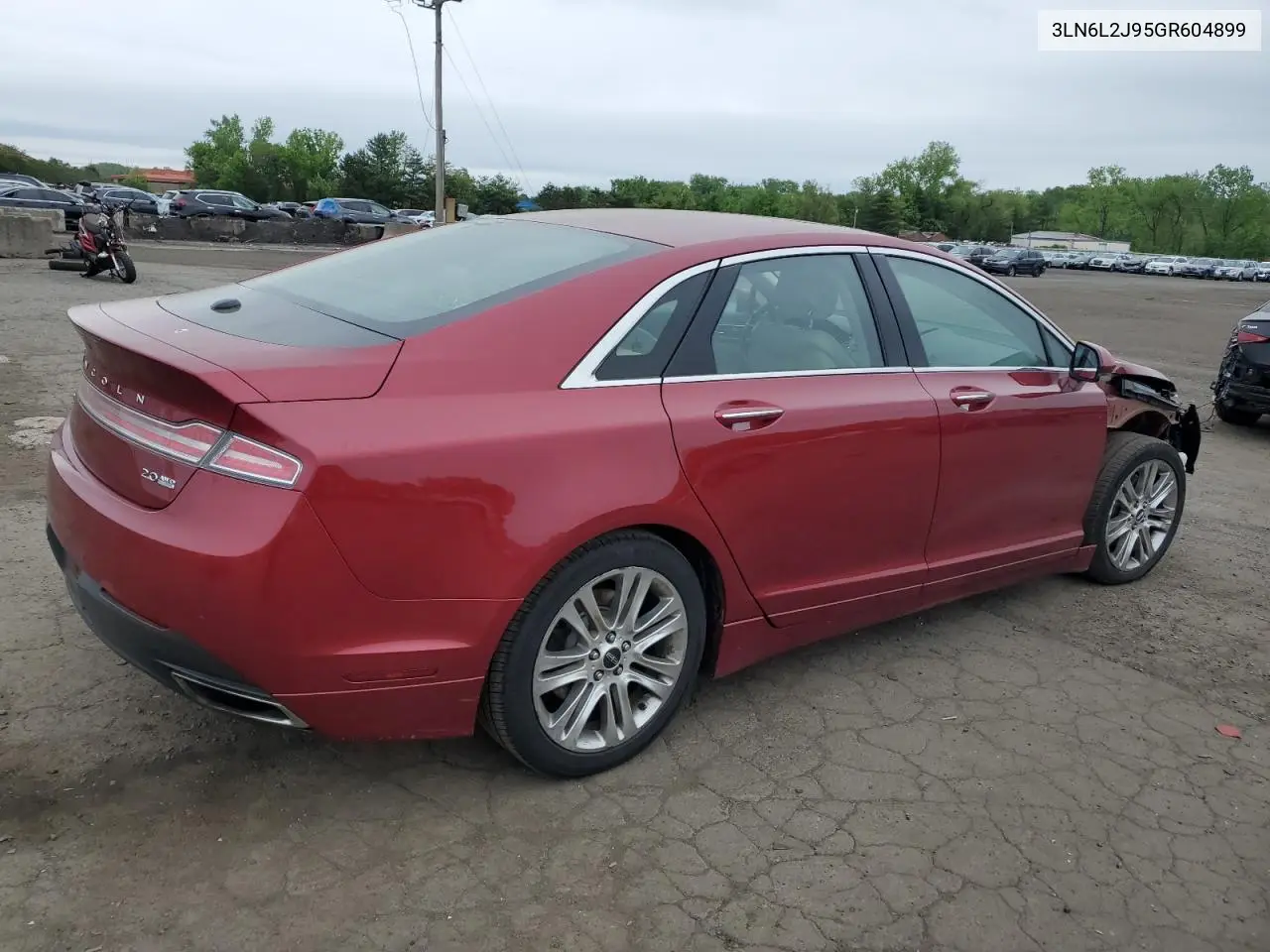 2016 Lincoln Mkz VIN: 3LN6L2J95GR604899 Lot: 56024345