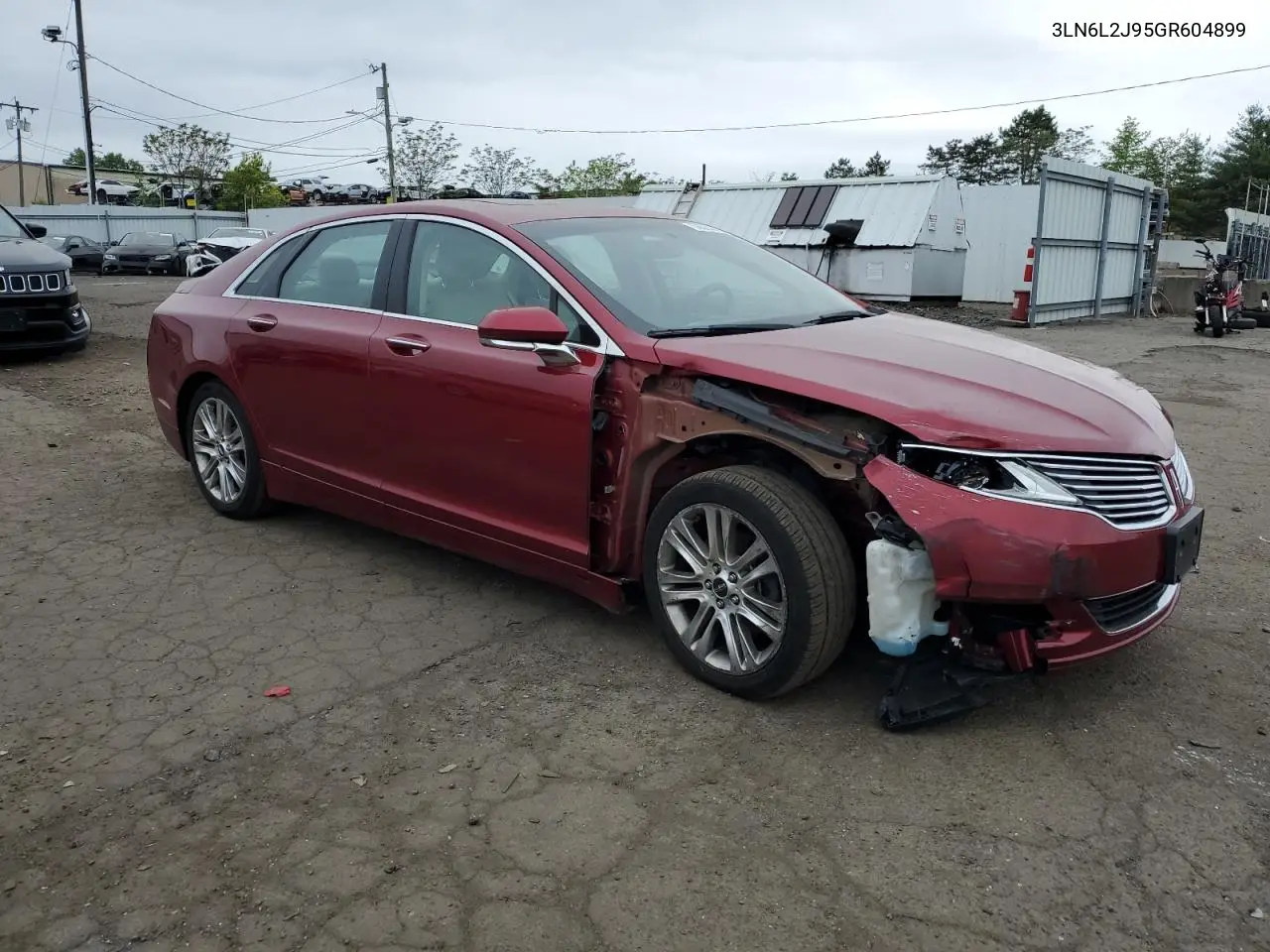 2016 Lincoln Mkz VIN: 3LN6L2J95GR604899 Lot: 56024345