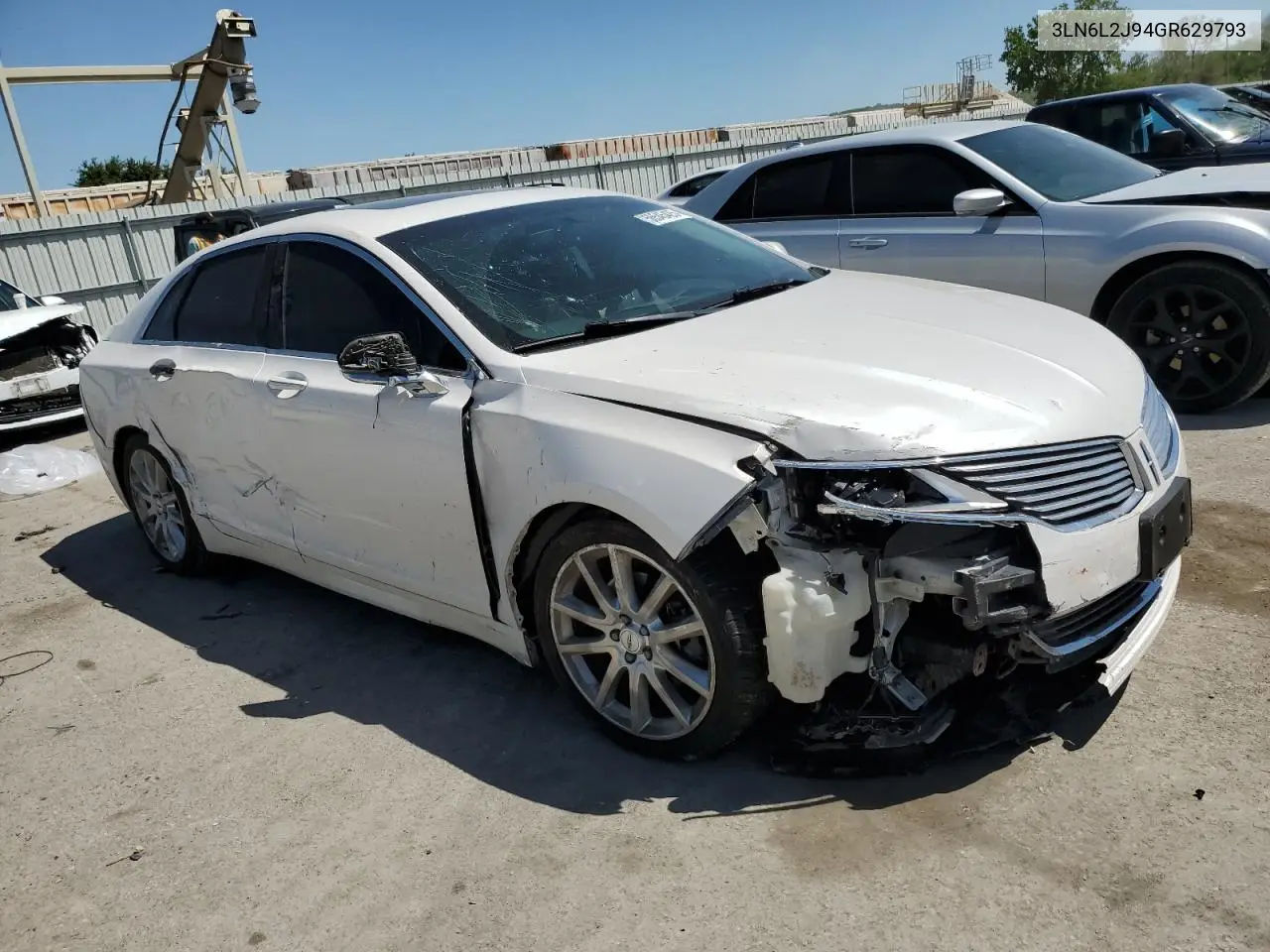 2016 Lincoln Mkz VIN: 3LN6L2J94GR629793 Lot: 56545425