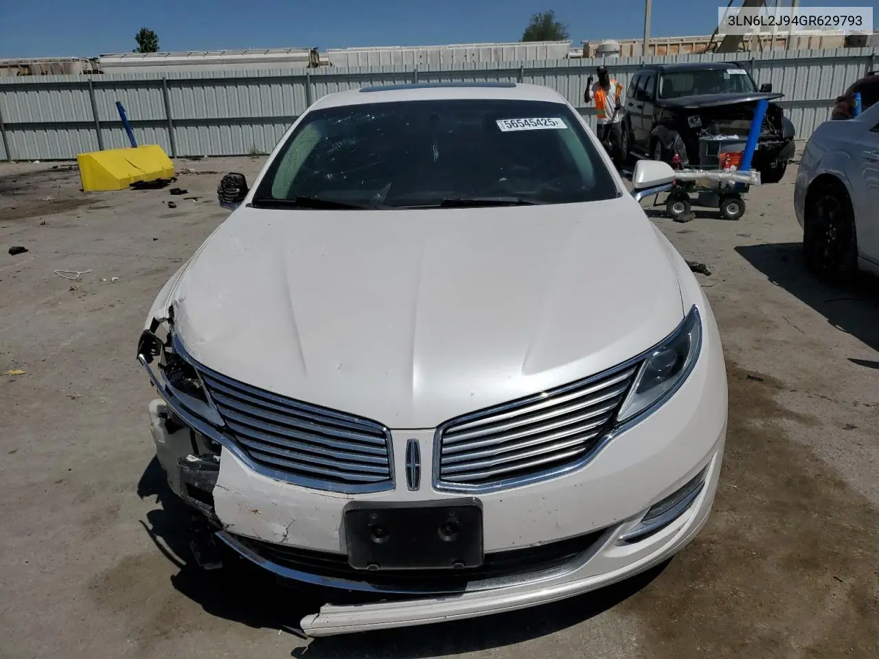 2016 Lincoln Mkz VIN: 3LN6L2J94GR629793 Lot: 56545425