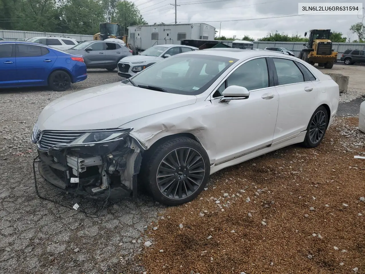 2016 Lincoln Mkz Hybrid VIN: 3LN6L2LU6GR631594 Lot: 56802665