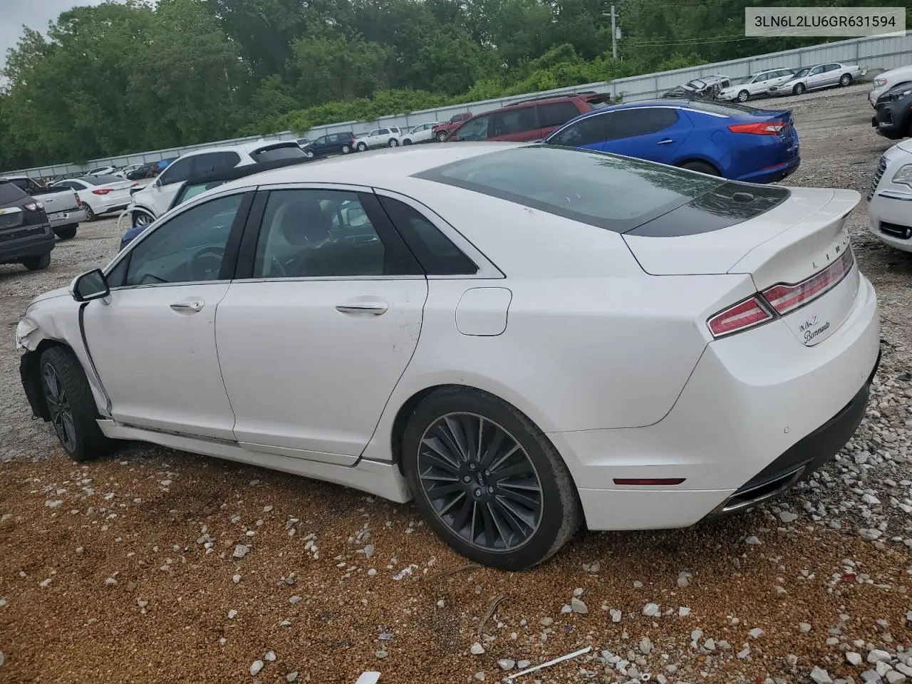 2016 Lincoln Mkz Hybrid VIN: 3LN6L2LU6GR631594 Lot: 56802665