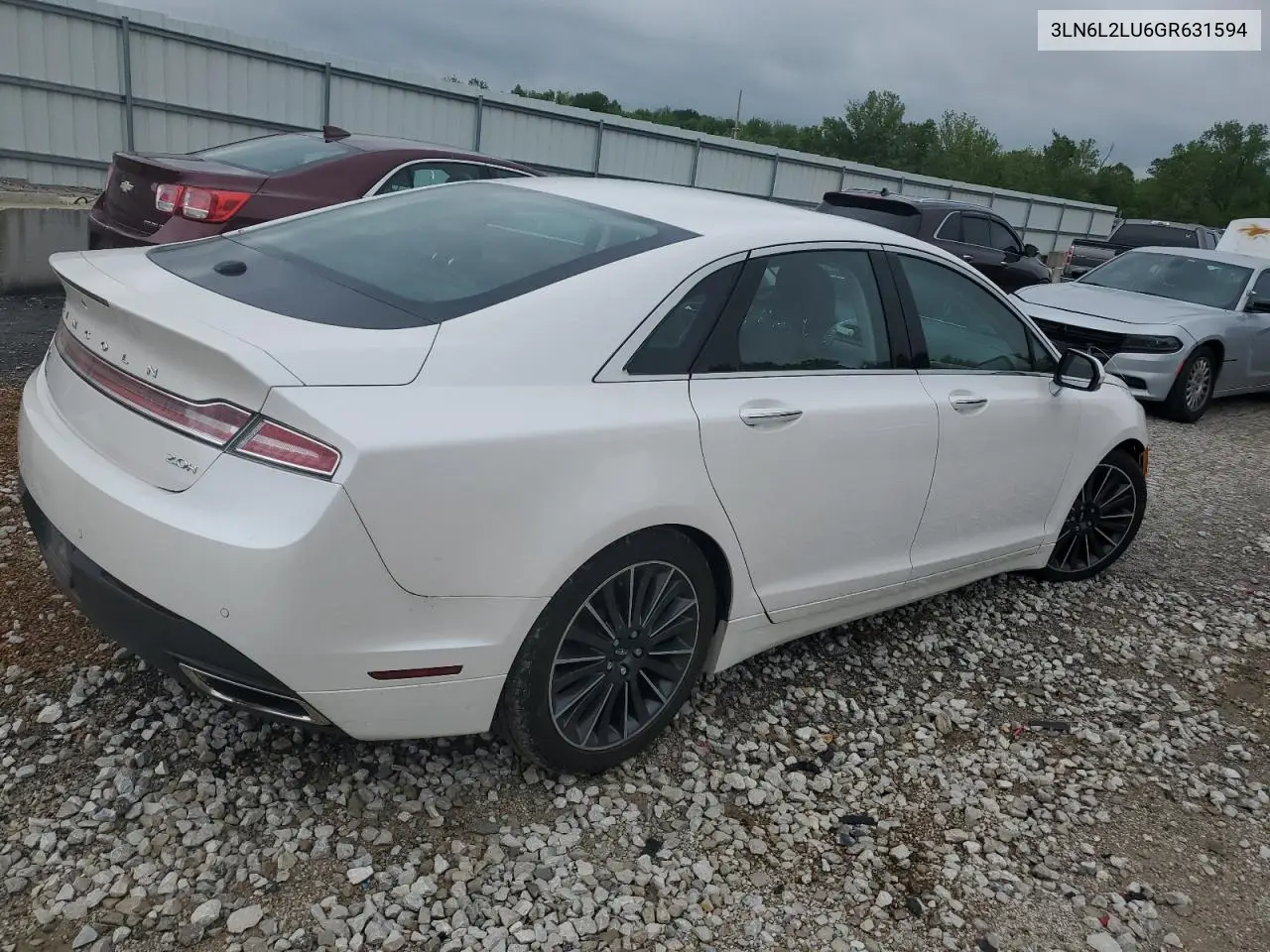 2016 Lincoln Mkz Hybrid VIN: 3LN6L2LU6GR631594 Lot: 56802665