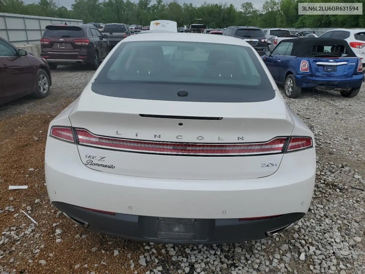 2016 Lincoln Mkz Hybrid VIN: 3LN6L2LU6GR631594 Lot: 56802665