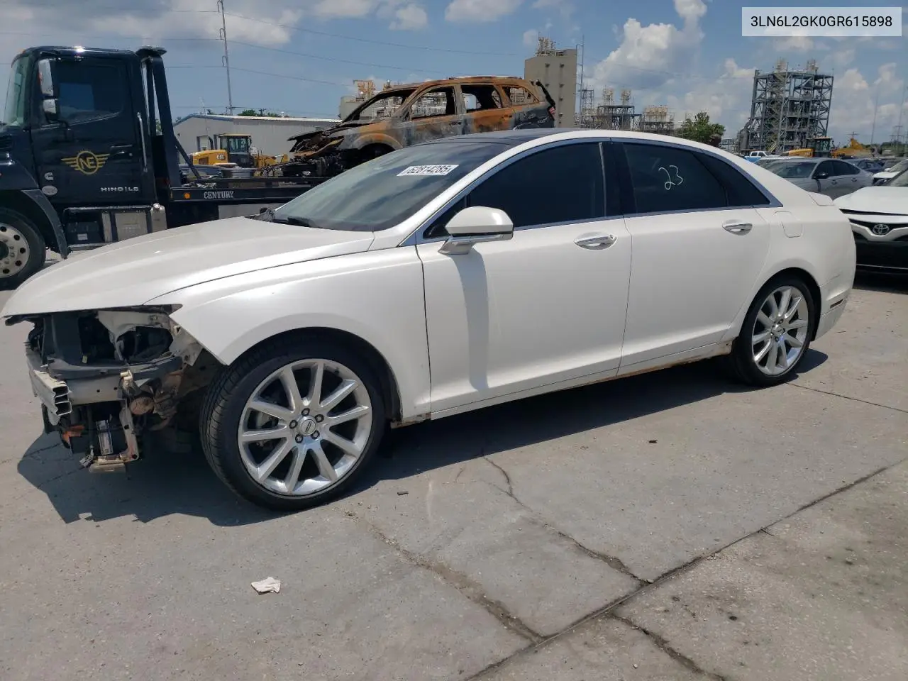 2016 Lincoln Mkz VIN: 3LN6L2GK0GR615898 Lot: 62814285