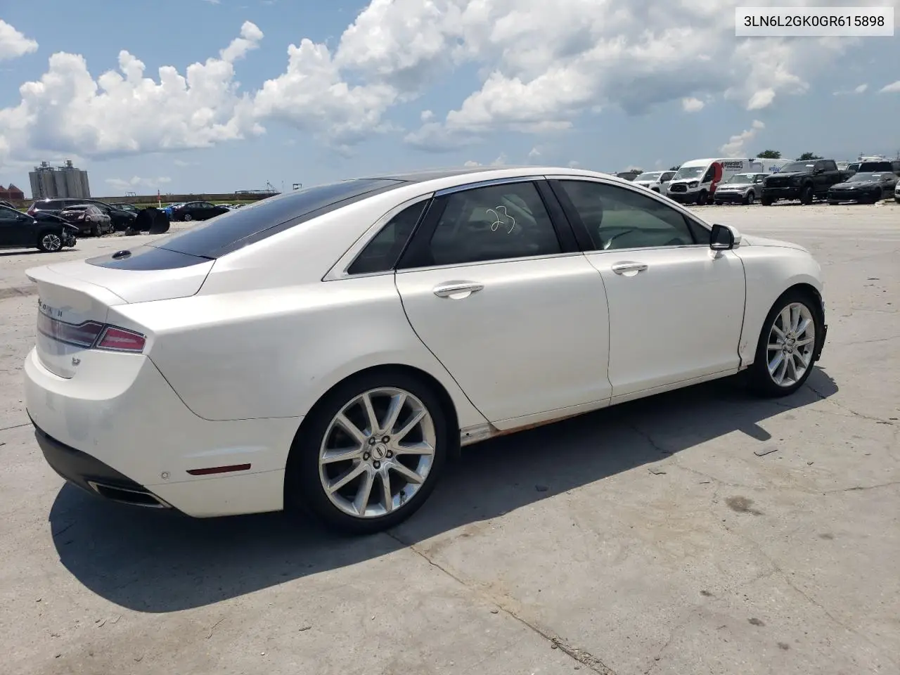 2016 Lincoln Mkz VIN: 3LN6L2GK0GR615898 Lot: 62814285