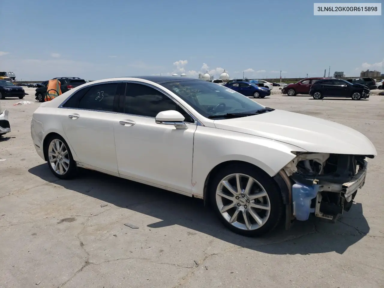 2016 Lincoln Mkz VIN: 3LN6L2GK0GR615898 Lot: 62814285