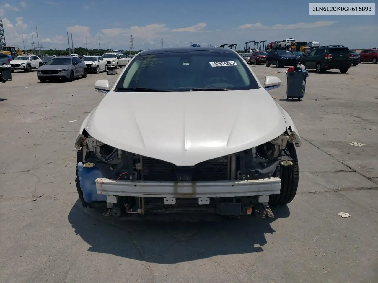 2016 Lincoln Mkz VIN: 3LN6L2GK0GR615898 Lot: 62814285