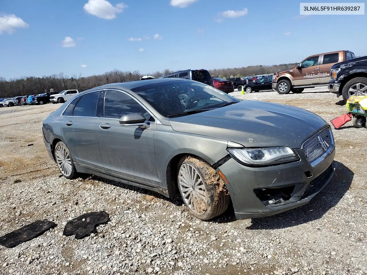 2017 Lincoln Mkz Reserve VIN: 3LN6L5F91HR639287 Lot: 48975645