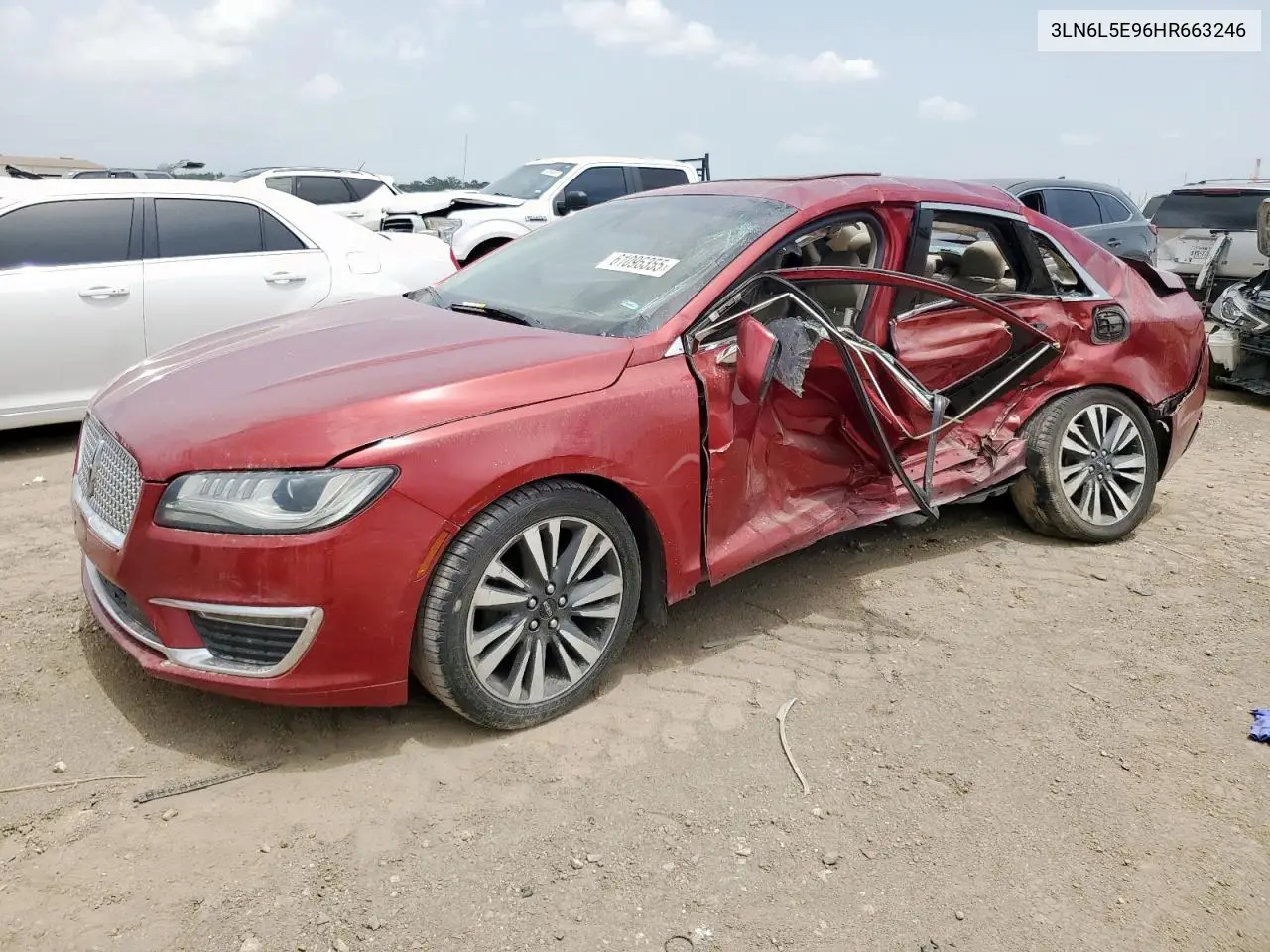 2017 Lincoln Mkz Reserve VIN: 3LN6L5E96HR663246 Lot: 61096355