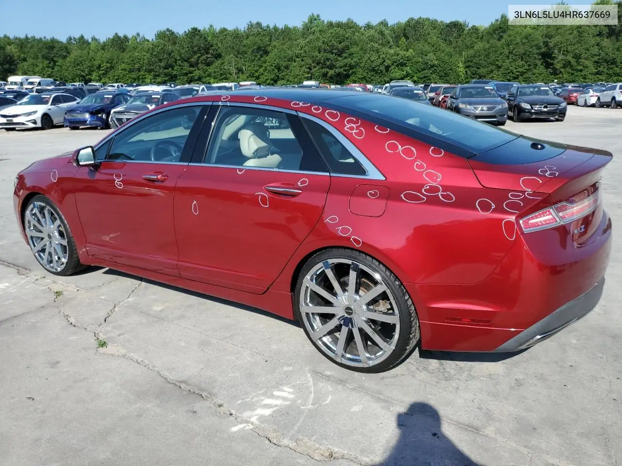 2017 Lincoln Mkz Hybrid Select VIN: 3LN6L5LU4HR637669 Lot: 61813825