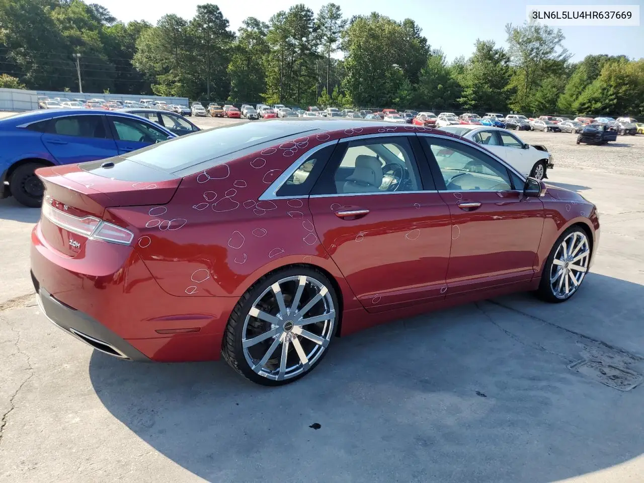 2017 Lincoln Mkz Hybrid Select VIN: 3LN6L5LU4HR637669 Lot: 61813825
