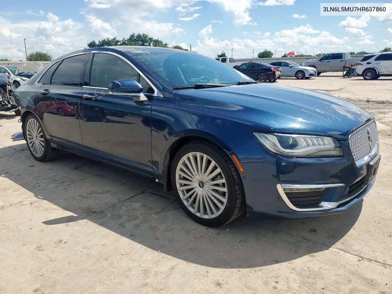 2017 Lincoln Mkz Hybrid Reserve VIN: 3LN6L5MU7HR637860 Lot: 62316035