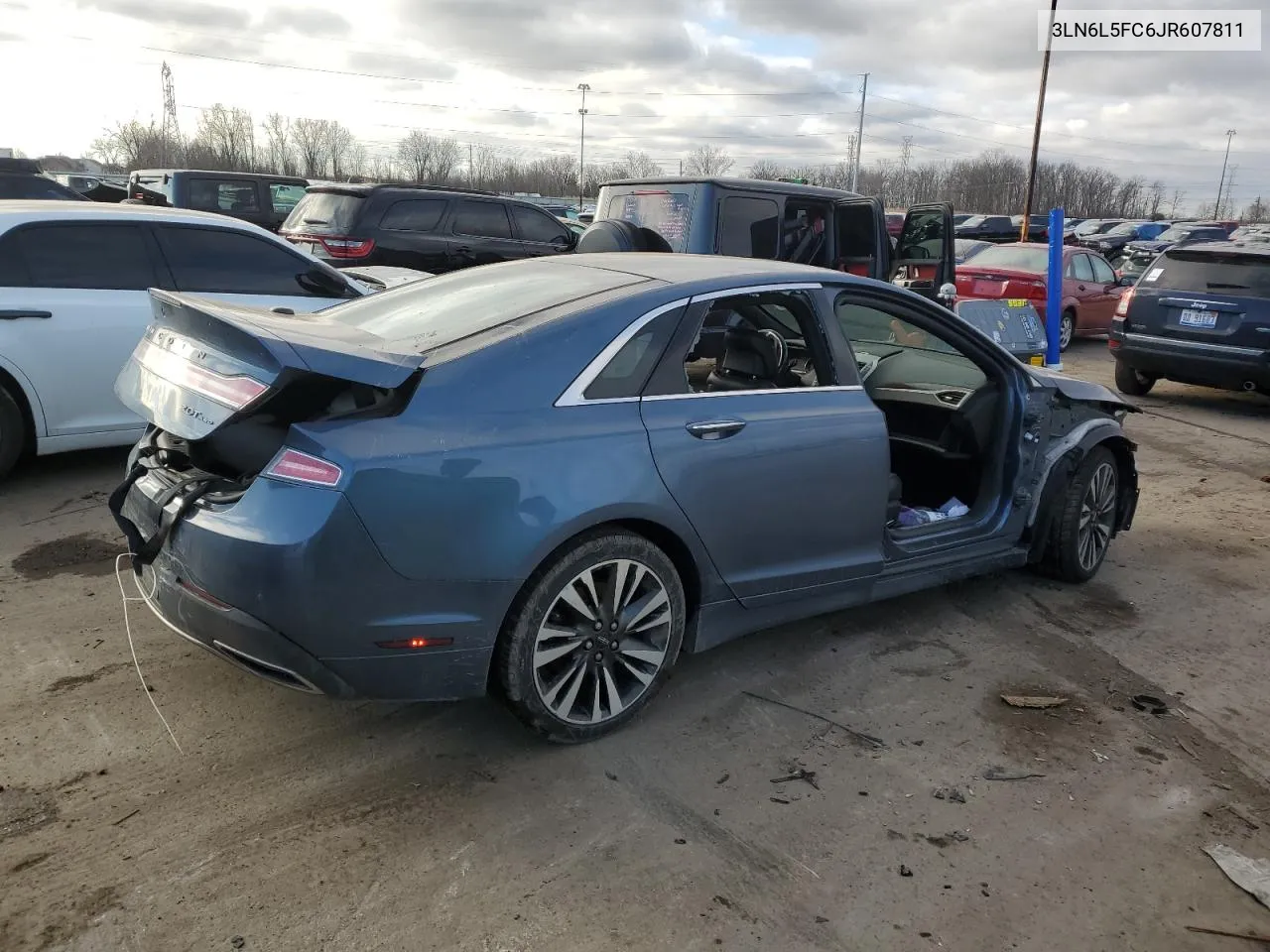 2018 Lincoln Mkz Reserve VIN: 3LN6L5FC6JR607811 Lot: 43894755