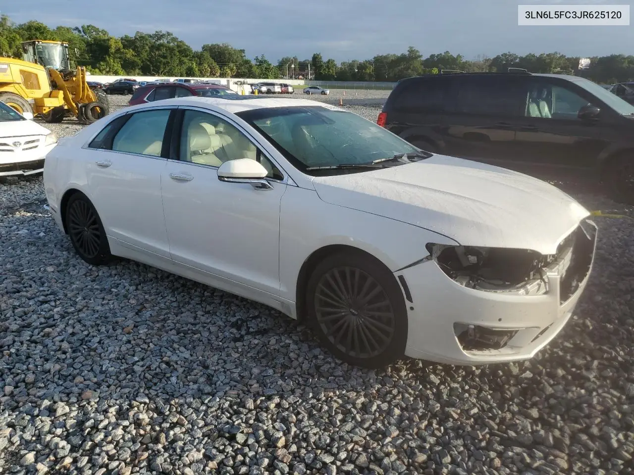 2018 Lincoln Mkz Reserve VIN: 3LN6L5FC3JR625120 Lot: 62699255