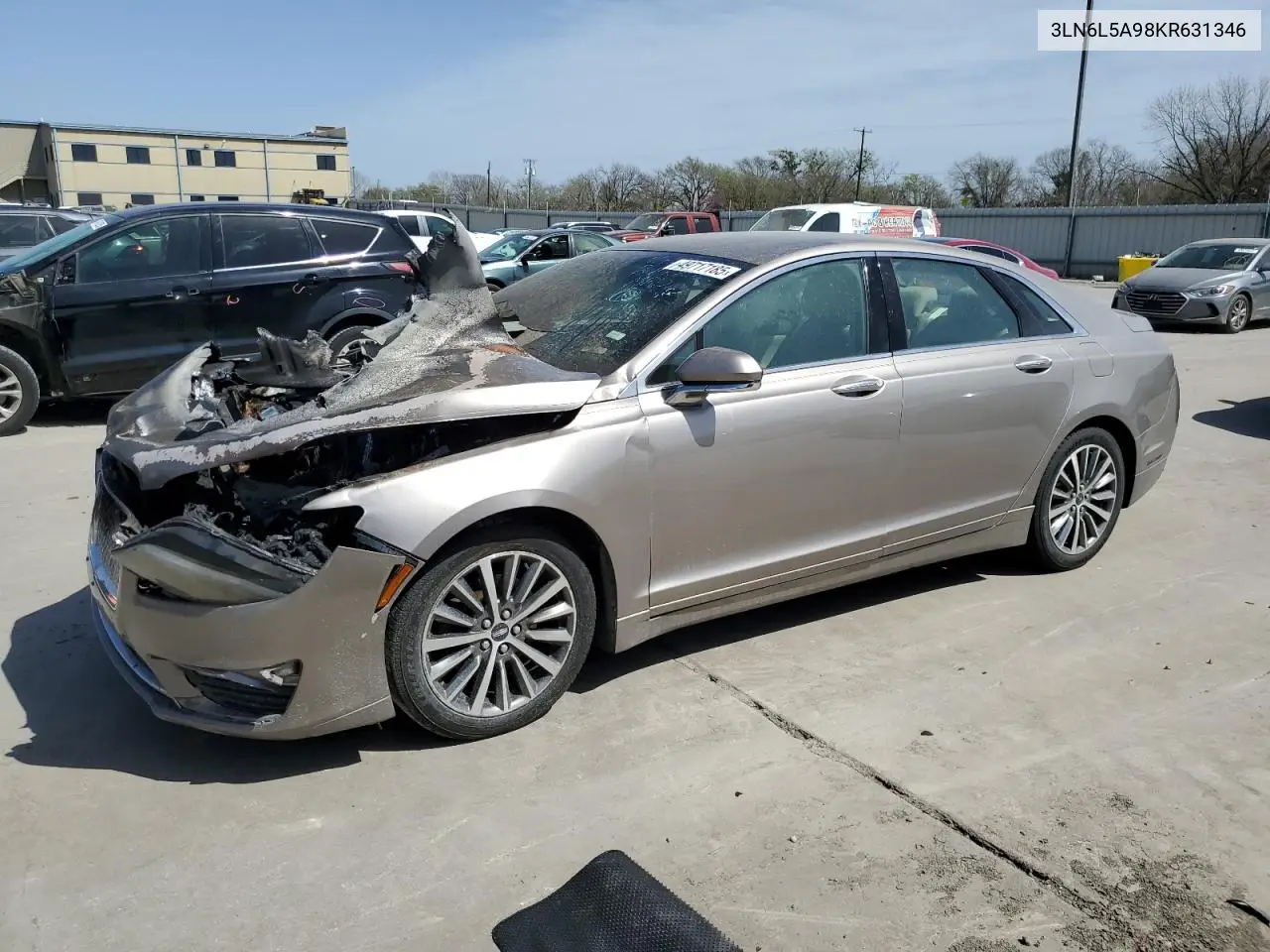 2019 Lincoln Mkz VIN: 3LN6L5A98KR631346 Lot: 49717185