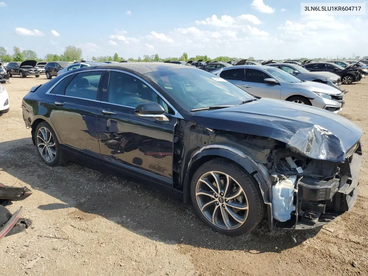 2019 Lincoln Mkz Reserve I VIN: 3LN6L5LU1KR604717 Lot: 56880575