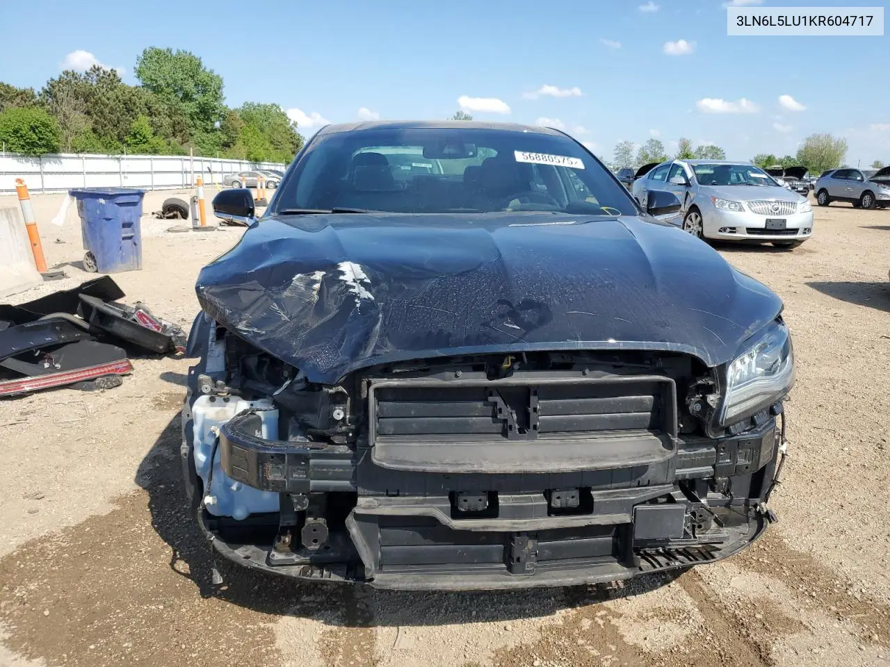 2019 Lincoln Mkz Reserve I VIN: 3LN6L5LU1KR604717 Lot: 56880575