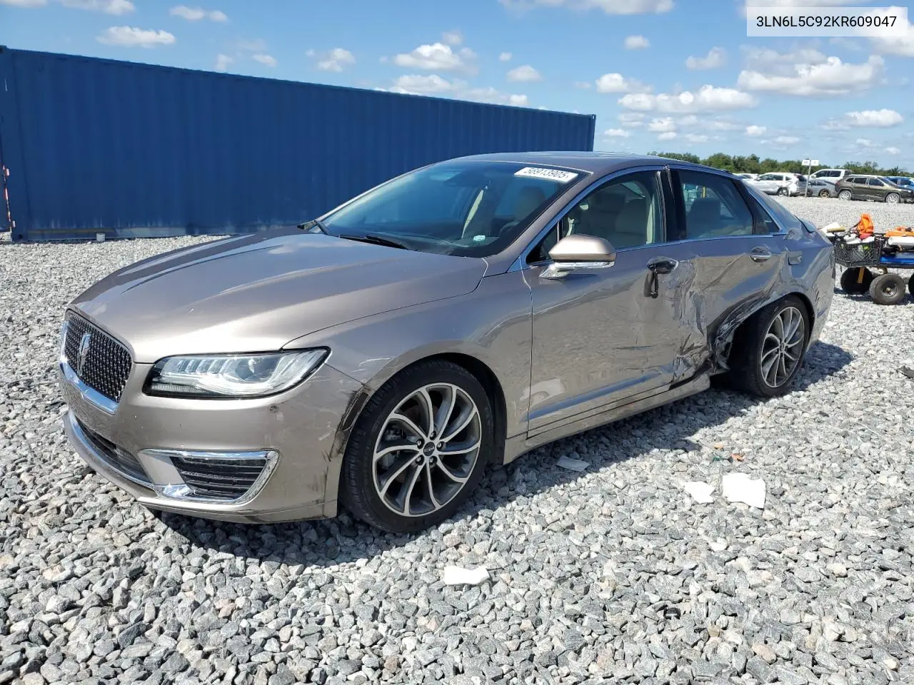 2019 Lincoln Mkz Reserve I VIN: 3LN6L5C92KR609047 Lot: 56913905