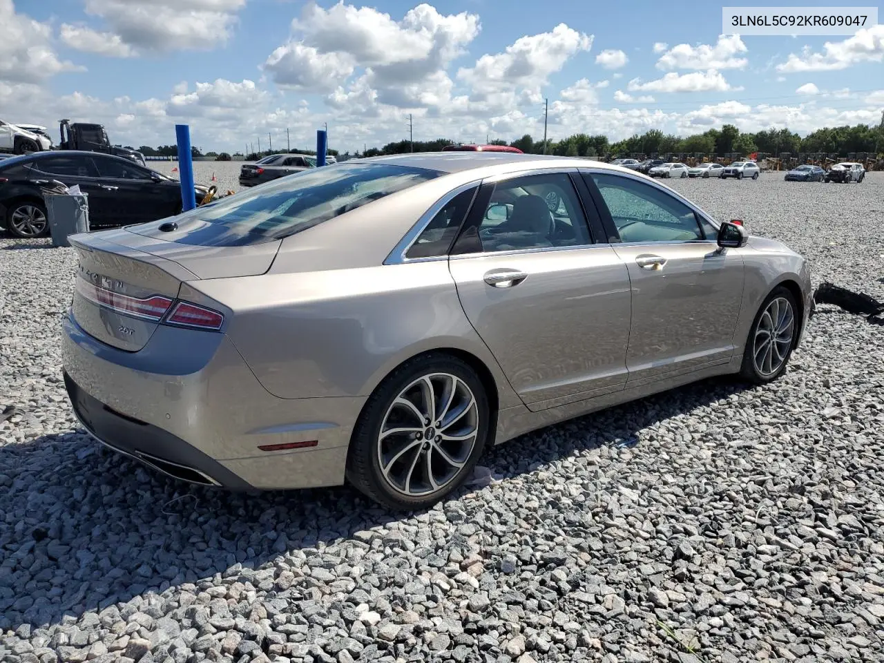 2019 Lincoln Mkz Reserve I VIN: 3LN6L5C92KR609047 Lot: 56913905