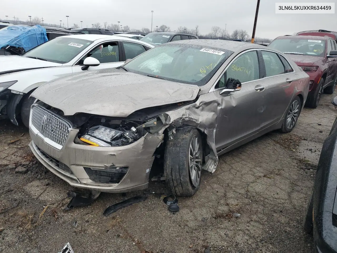 2019 Lincoln Mkz VIN: 3LN6L5KUXKR634459 Lot: 84611074