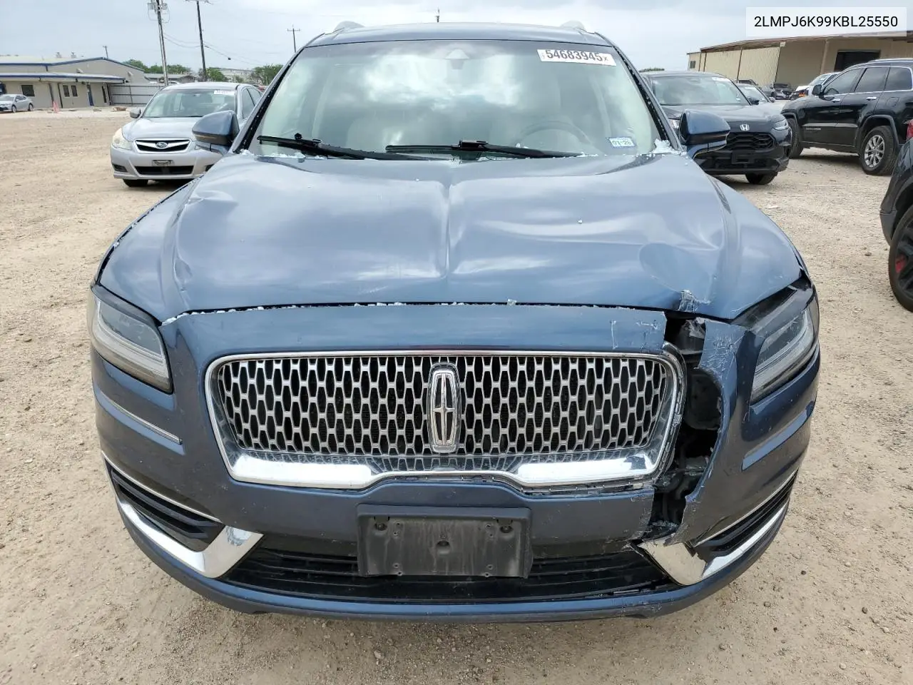 2019 Lincoln Nautilus Select VIN: 2LMPJ6K99KBL25550 Lot: 54683945