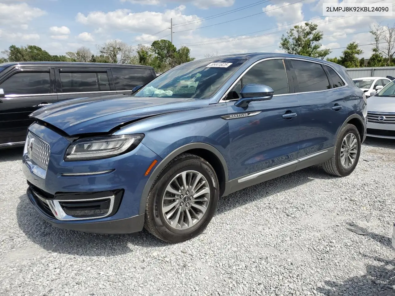 2019 Lincoln Nautilus Select VIN: 2LMPJ8K92KBL24090 Lot: 55441825
